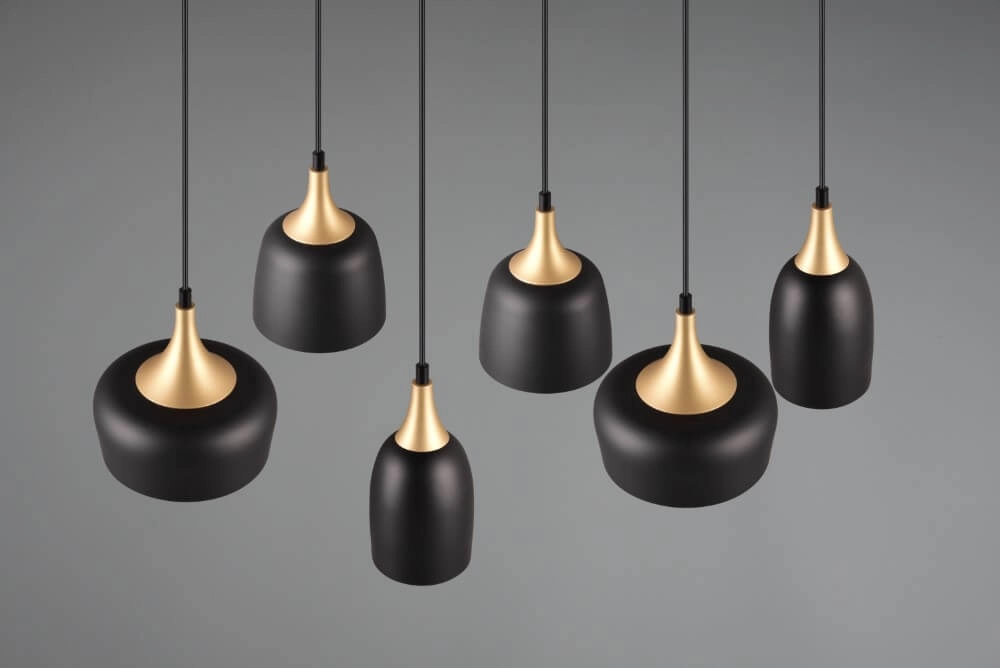 Design hanging lamp Chiraz black 6-light Trio 4017807566864