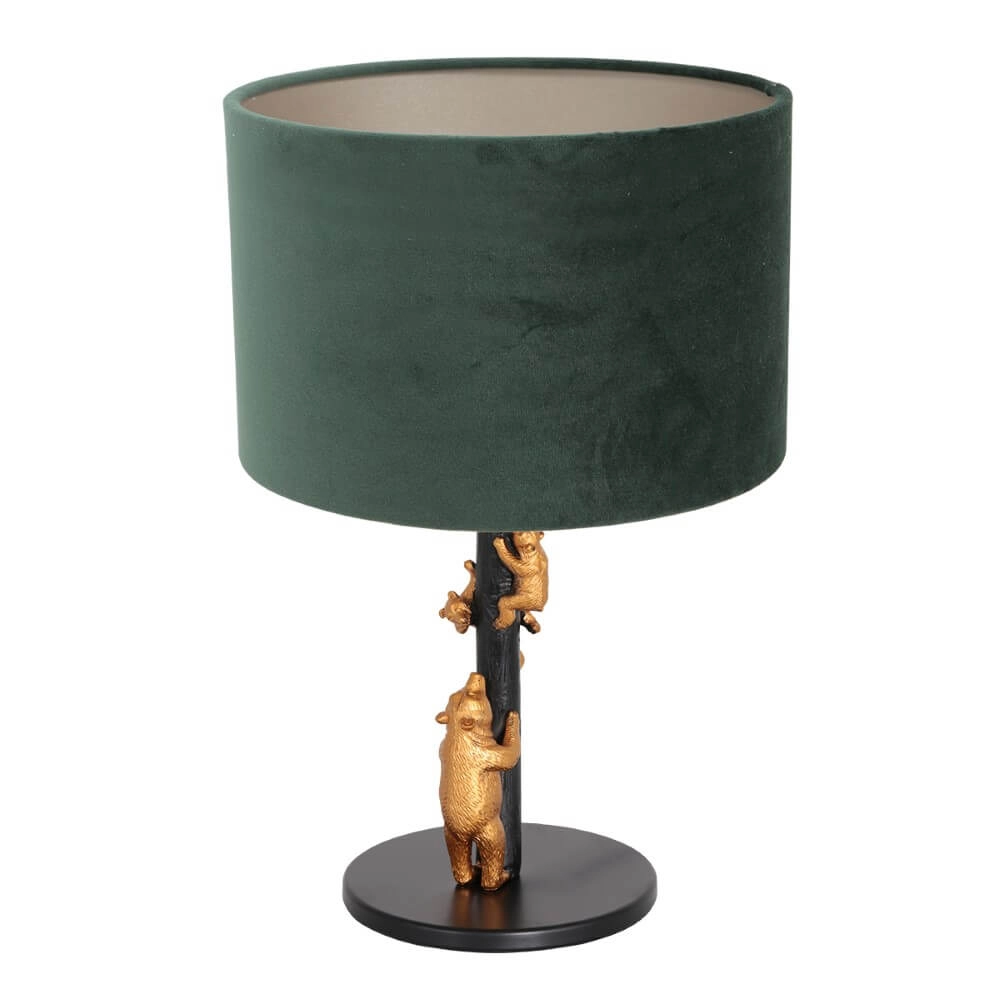 Design table lamp Animaux with green velvet Steinhauer 8712746151893