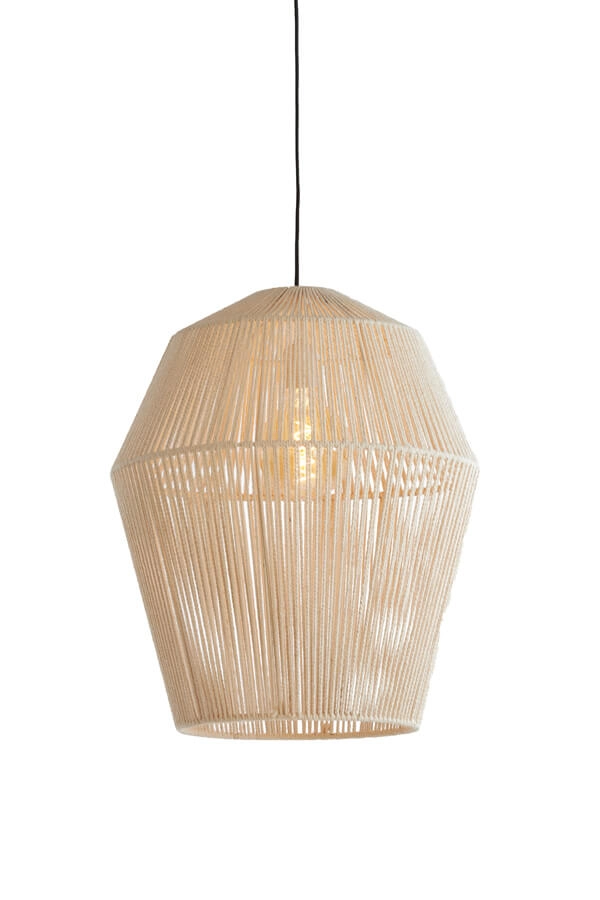 Scandinavian pendant lamp Deya cream Ø 45cm