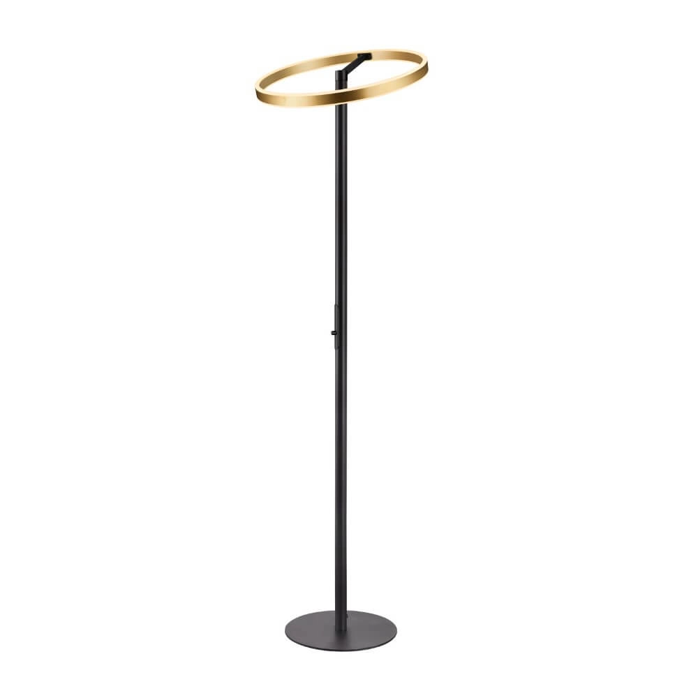 Black with gold design floor lamp One Straight SLV 4024163265539