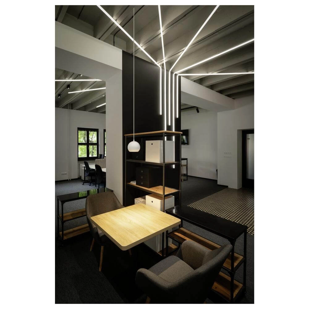Sleek pendant lamp Light Eye 150 white Ø 15cm SLV 4024163295475