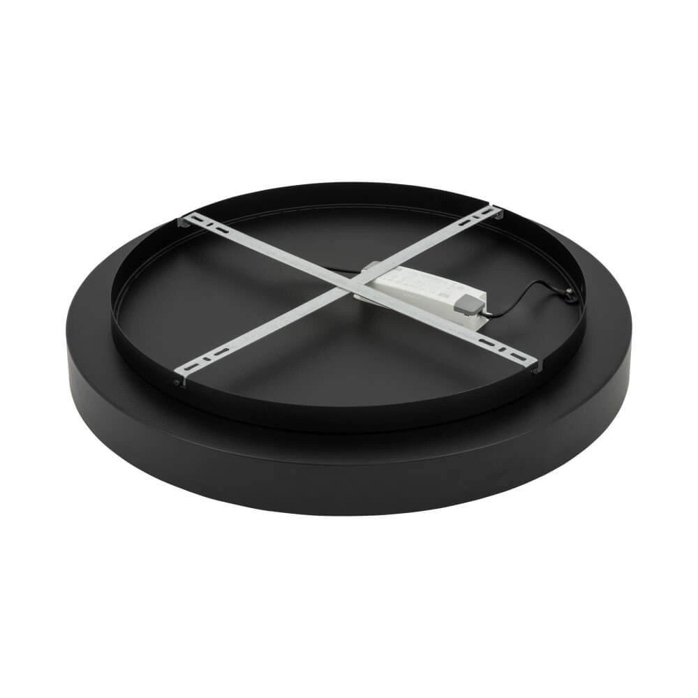 Round ceiling lamp Nikki Round black Ø 60cm Lyora 5903139112086