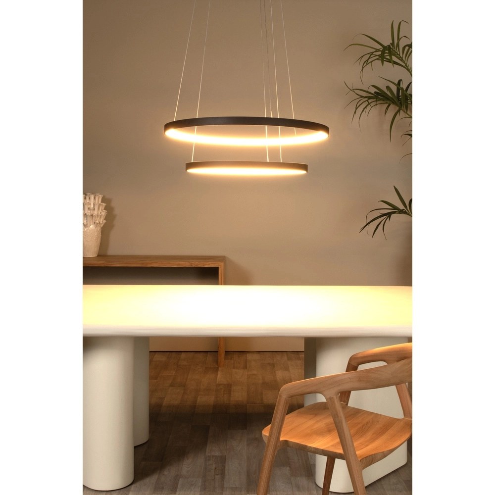 Black pendant lamp Vidal Ø 78cm sleek design Premium by Lucide 5411212460936