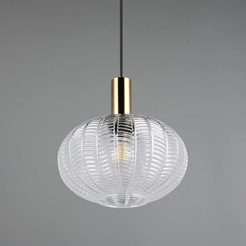 Classic pendant lamp Elvezia transparent glass Trio 4017807682045