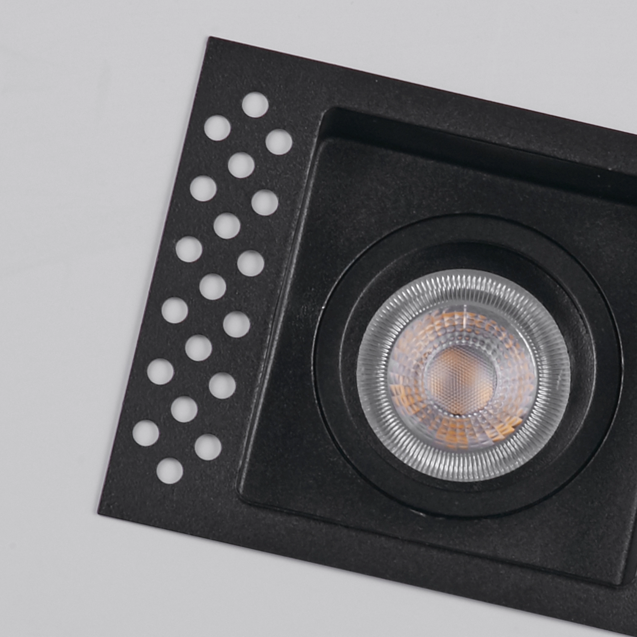 Recessed spotlight Zelda Square Black Lyora 5053423316154