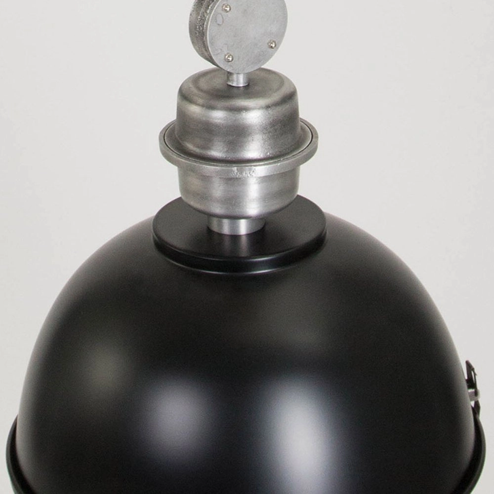 Pendant lamp Bikkel black with metallic gray Steinhauer 8712746100068