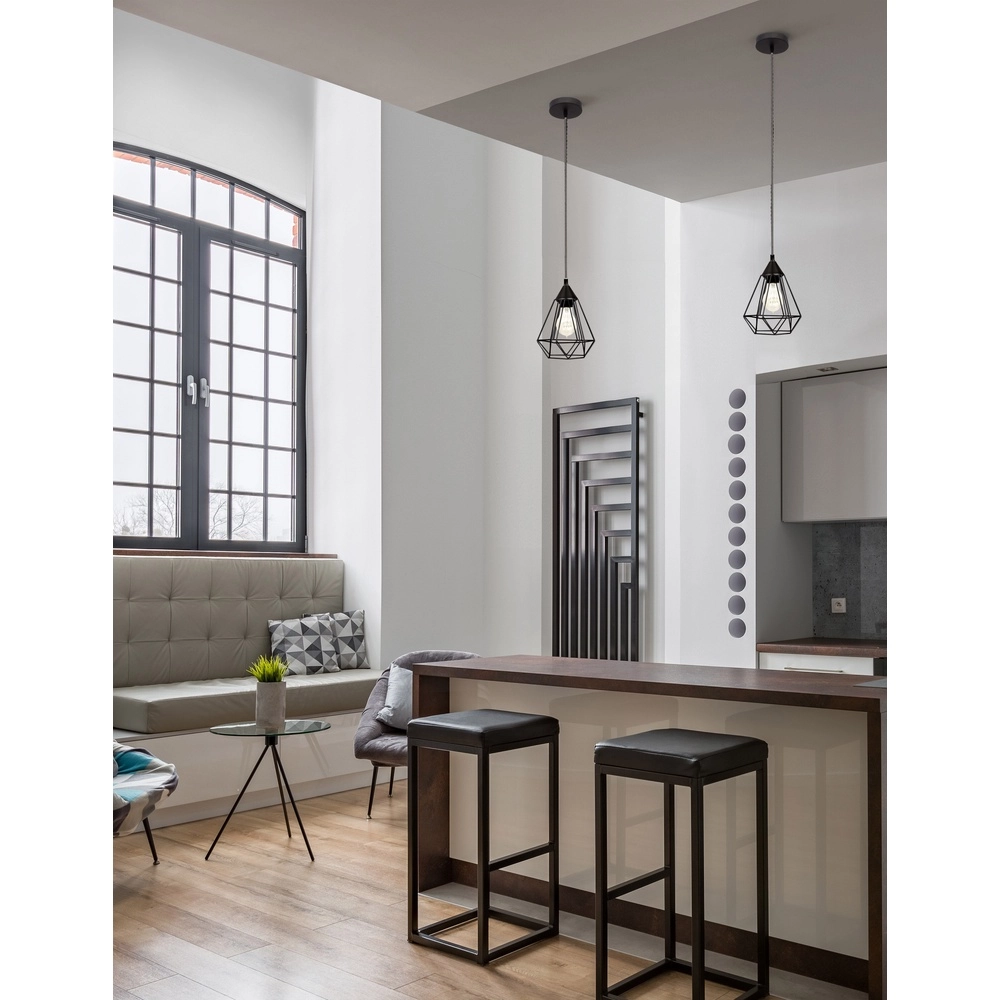 Pendant lamp Paolo 1-light black Lyora 5212017407931