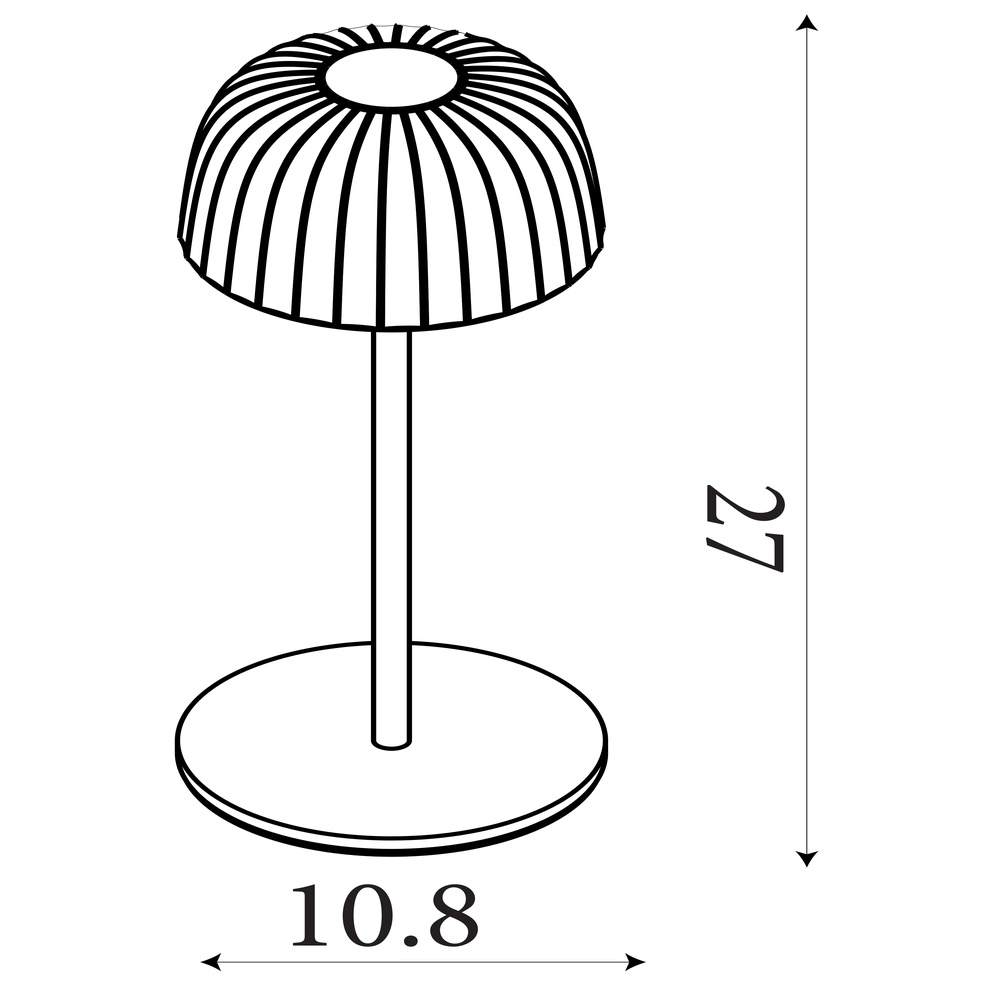 USB Rechargeable Table Lamp Ezra black Searchlight 5053423306131