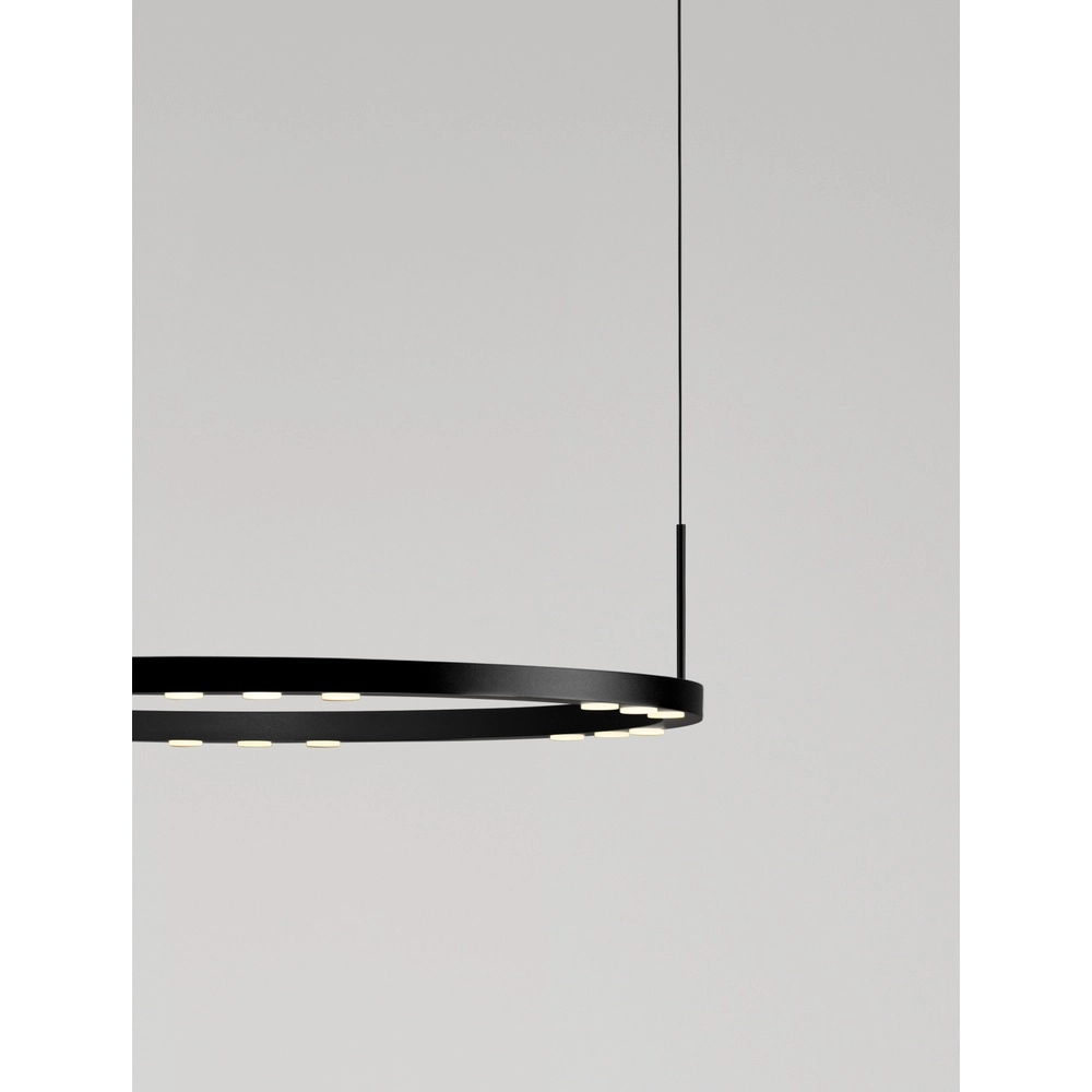 Sleek pendant lamp Lunette black Ø 660cm Lyora 5212017465191