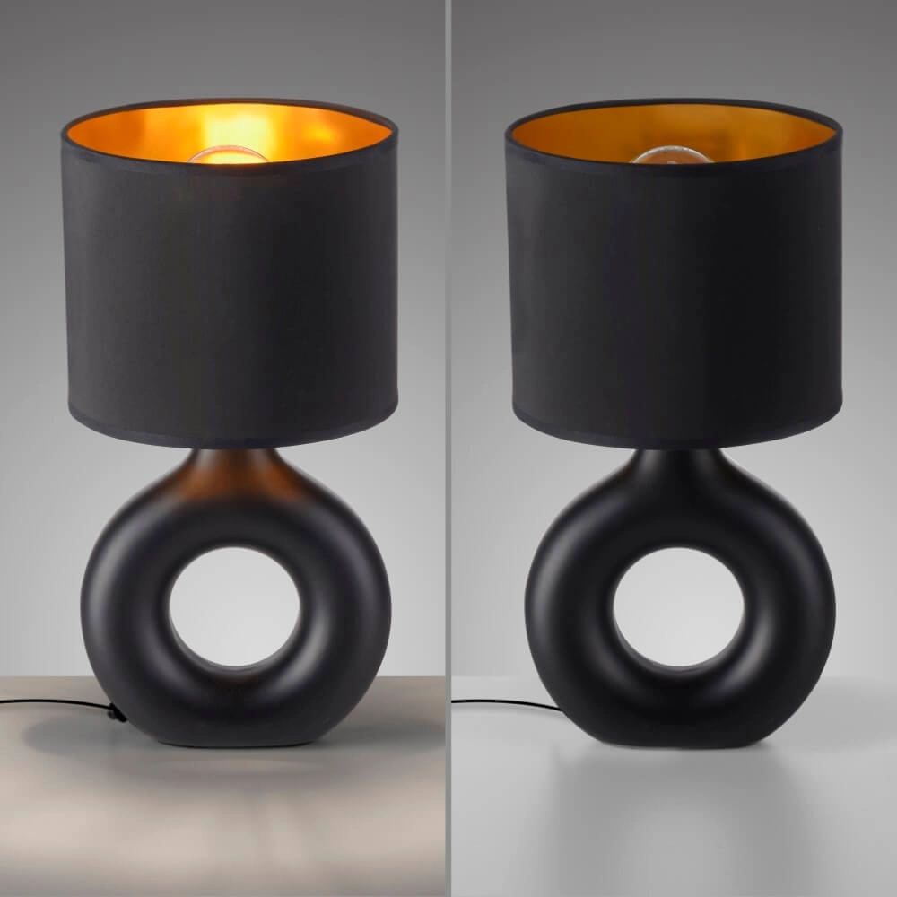 Table lamp Carara black Just Light 4043689004842