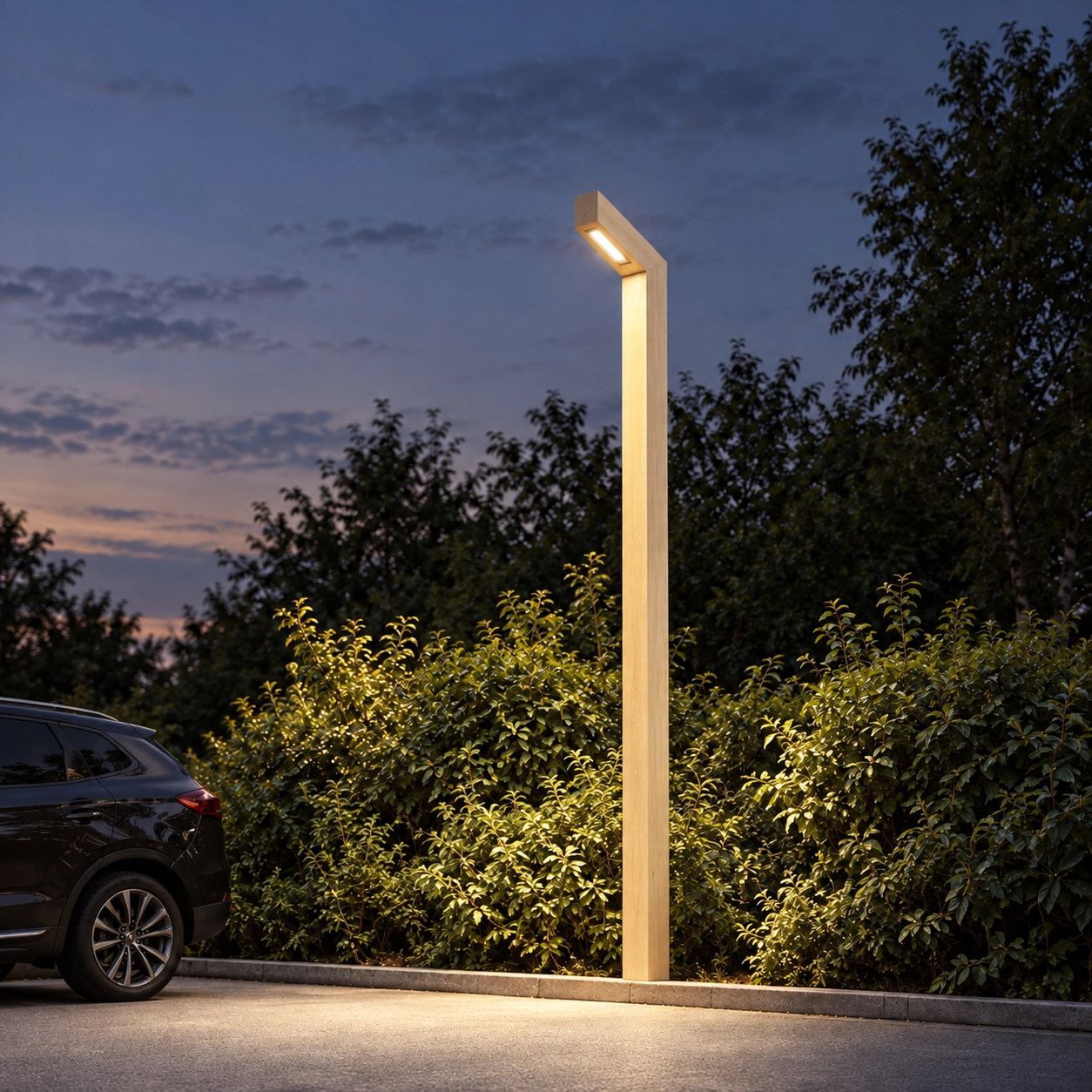 Wooden street lamp Stelle Accoya - 3M - 3000K
