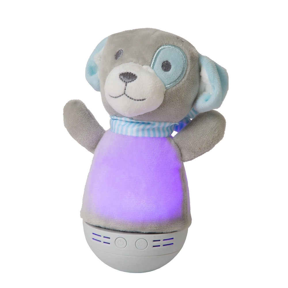 Night light Dolly Battery operated with music function - grey Lucide 5411212771469