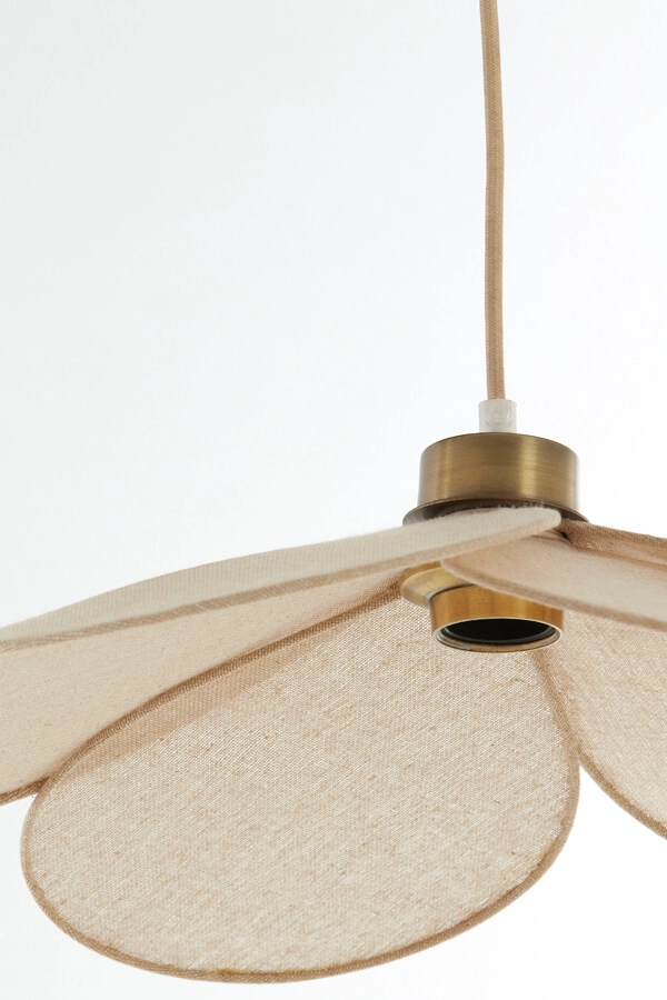Pendant lamp Fyano flower cream Ø 46cm Light & Living 8717807706685