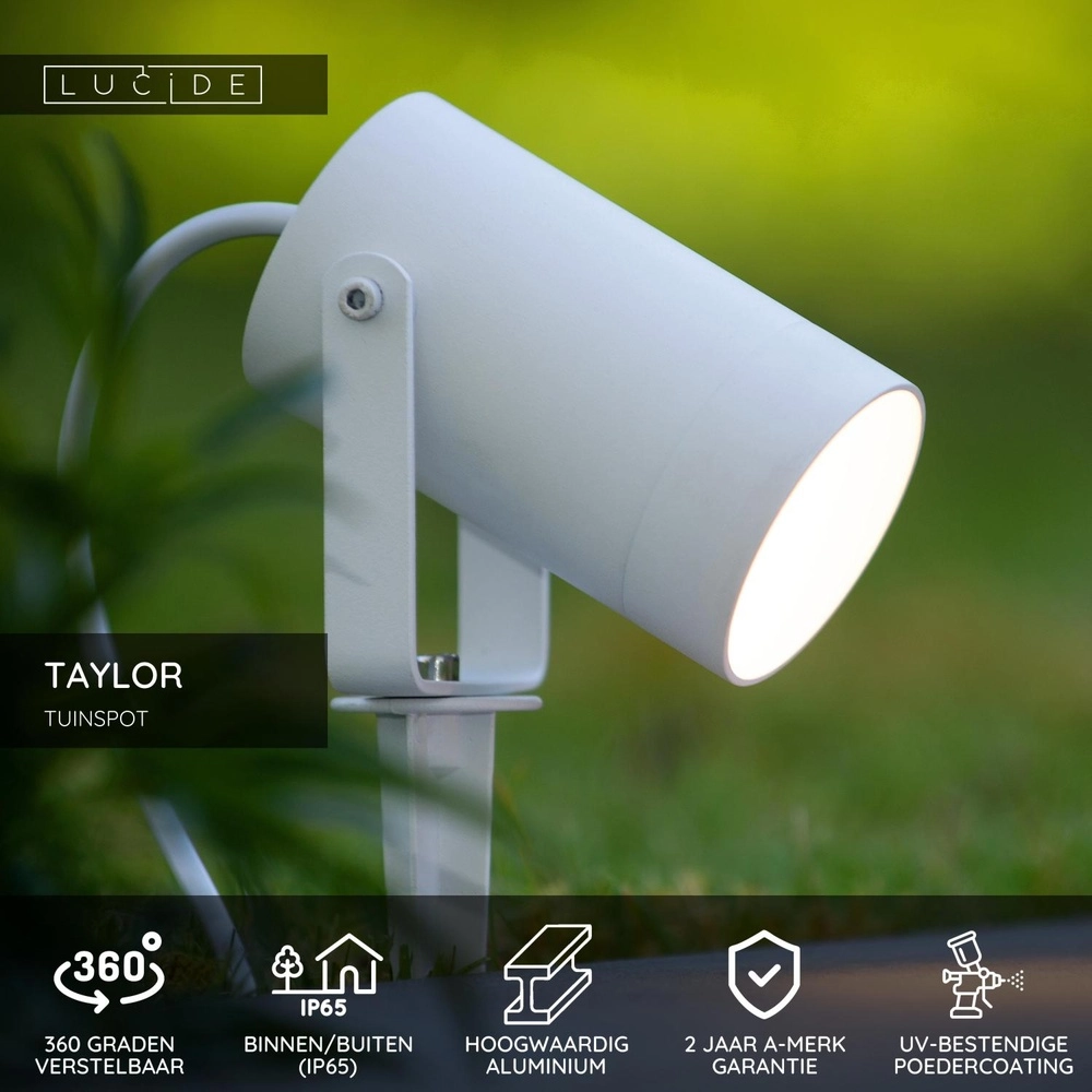 Spike spot Taylor IP65 white Lucide 5411212092762