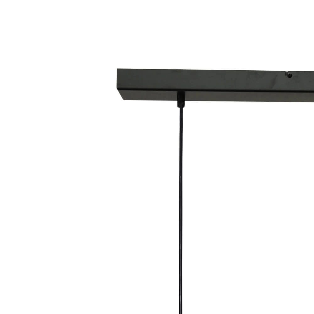 Glass hanging lamp Lava 3x smoke glass Ø 22.5cm Masterlight 8718121286037