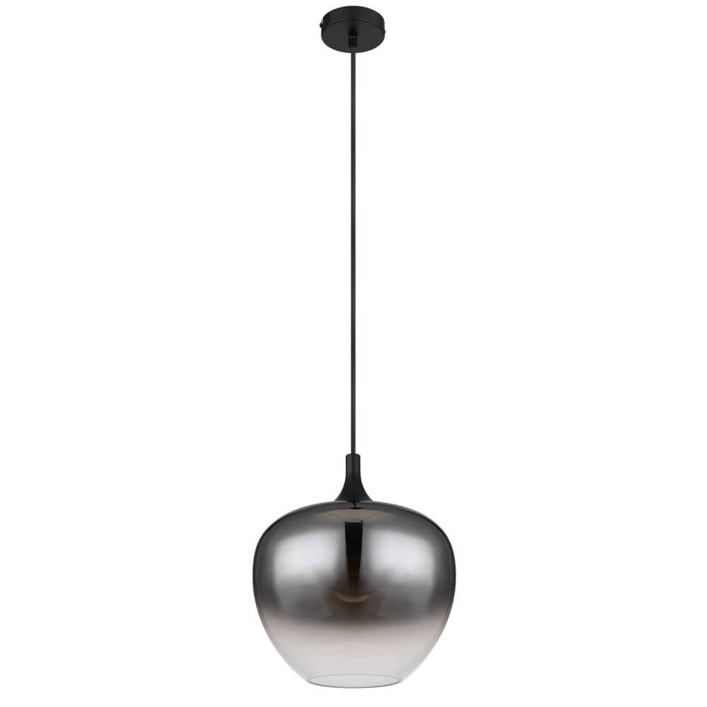 Round pendant lamp Maxy Ø 29cm black Globo 9007371441396