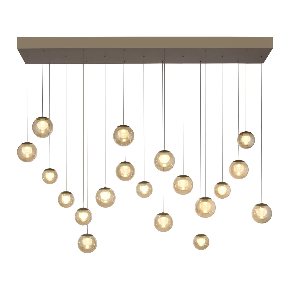 19-light pendant lamp Pure Popup Bronce Paul Neuhaus 4012248396704