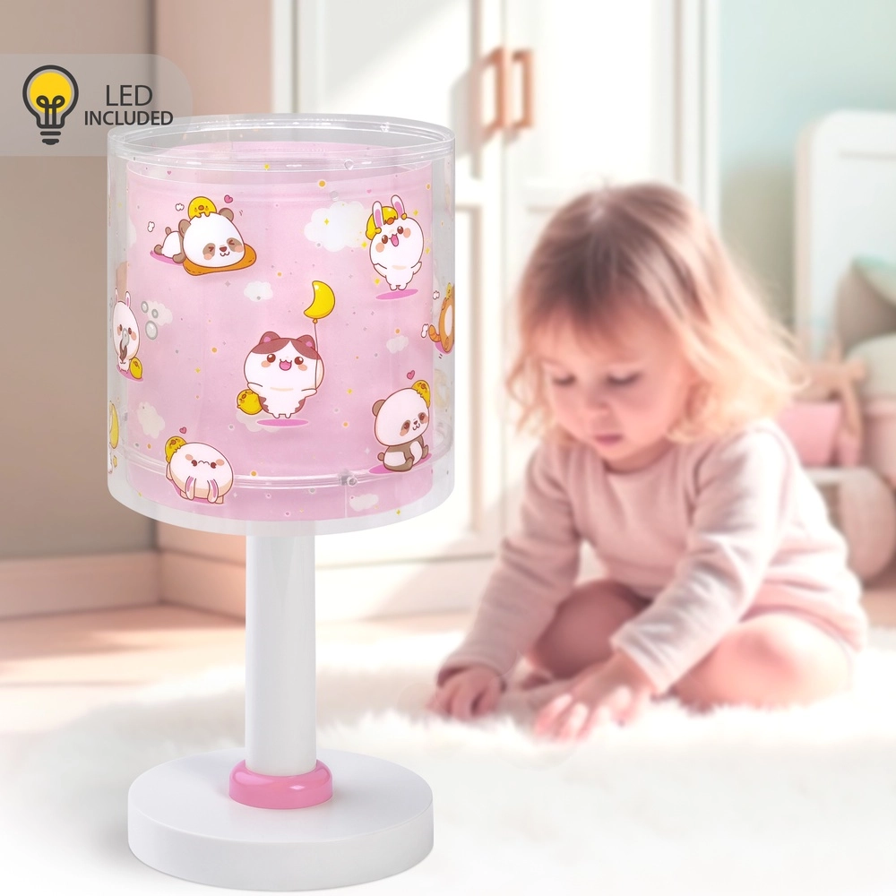 Children's table lamp Kawaii Friends Pink glow in the dark Dalber 8420406002200