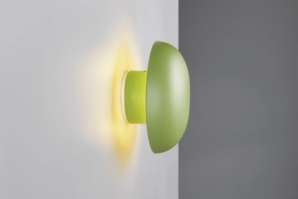 Green wall lamp Davey Ø 15cm Trio 4017807643824