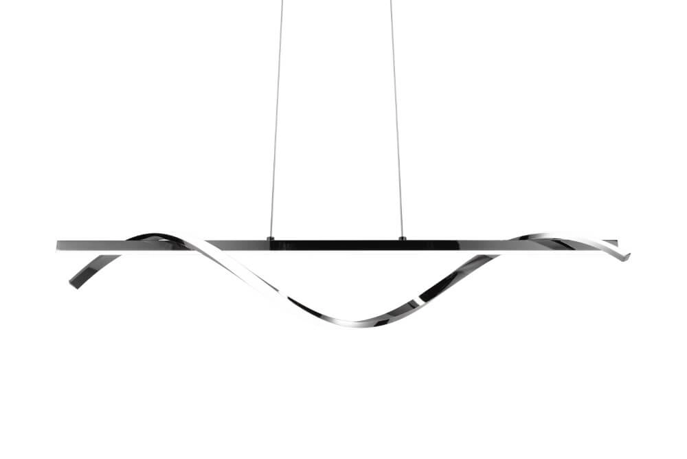 Hanging lamp Isabel 100cm long chrome Trio 4017807561357