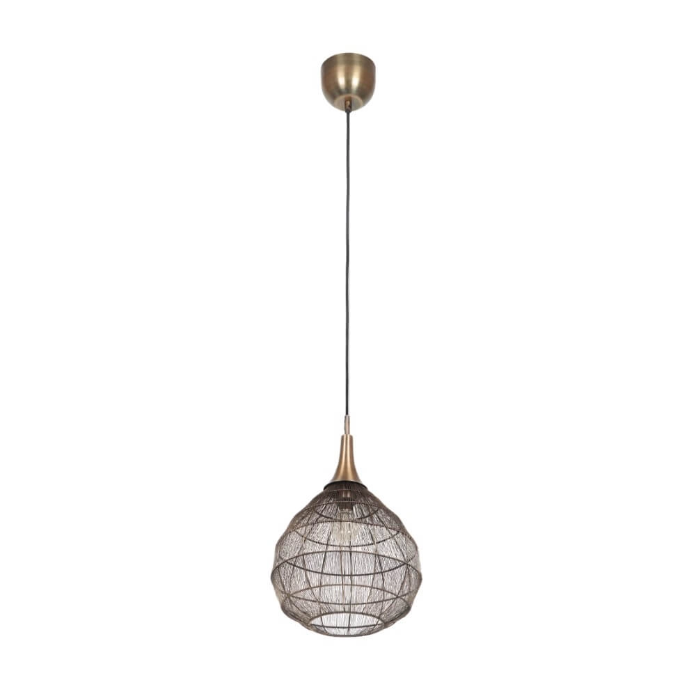 Round pendant lamp Soraya Ø 42cm - bronze Trio 4017807617467