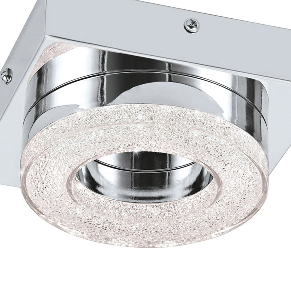 LED flush ceiling light Fradelo 12cm chrome Eglo 9002759956622