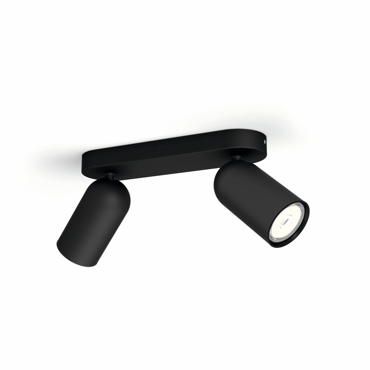 Lamp Pongee 2-light black Philips 8718696164815