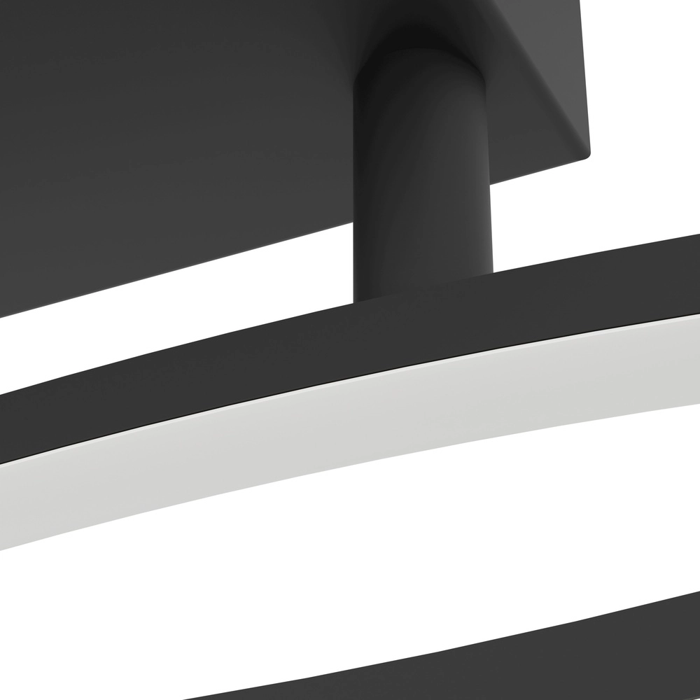Chic led ceiling lamp Grisolia 84cm - black Eglo 9008606316151