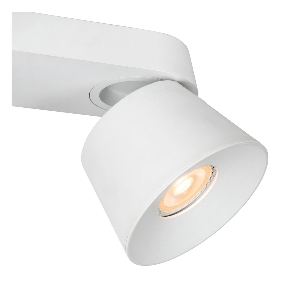 Ceiling spotlight Trigono double white Lucide 5411212093141