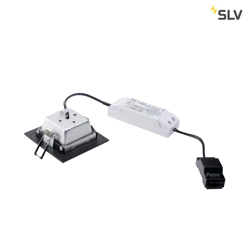 LED recessed spot Frame Basic led 9cm black SLV 4024163158138