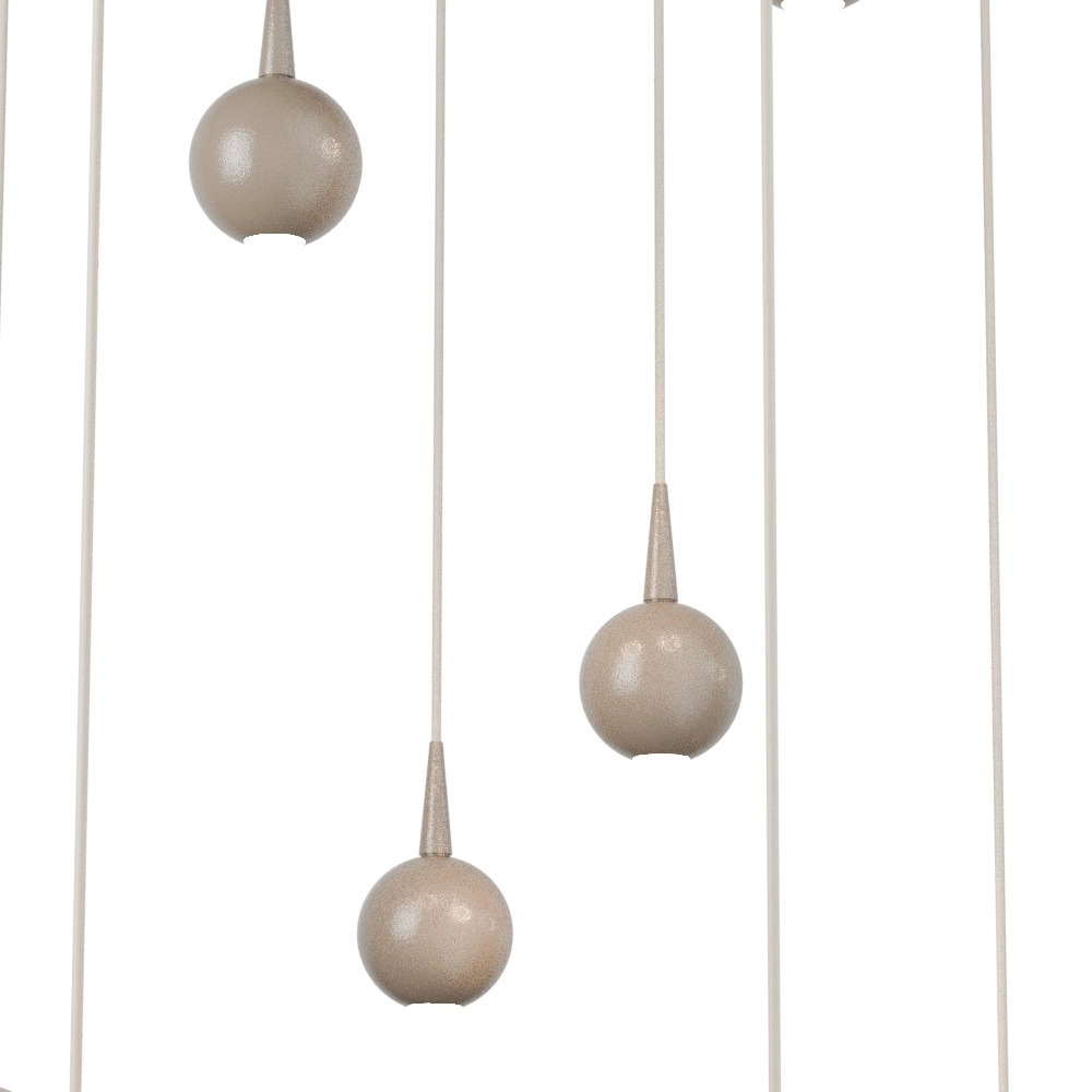 9-light pendant lamp Talana beige terra Ø 50cm DTW Masterlight 8718121399096