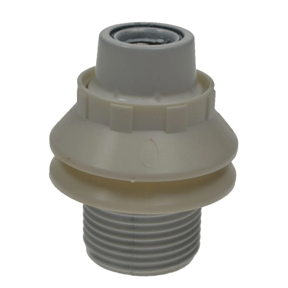 Lamp holder E14 - Base white with 2 rings