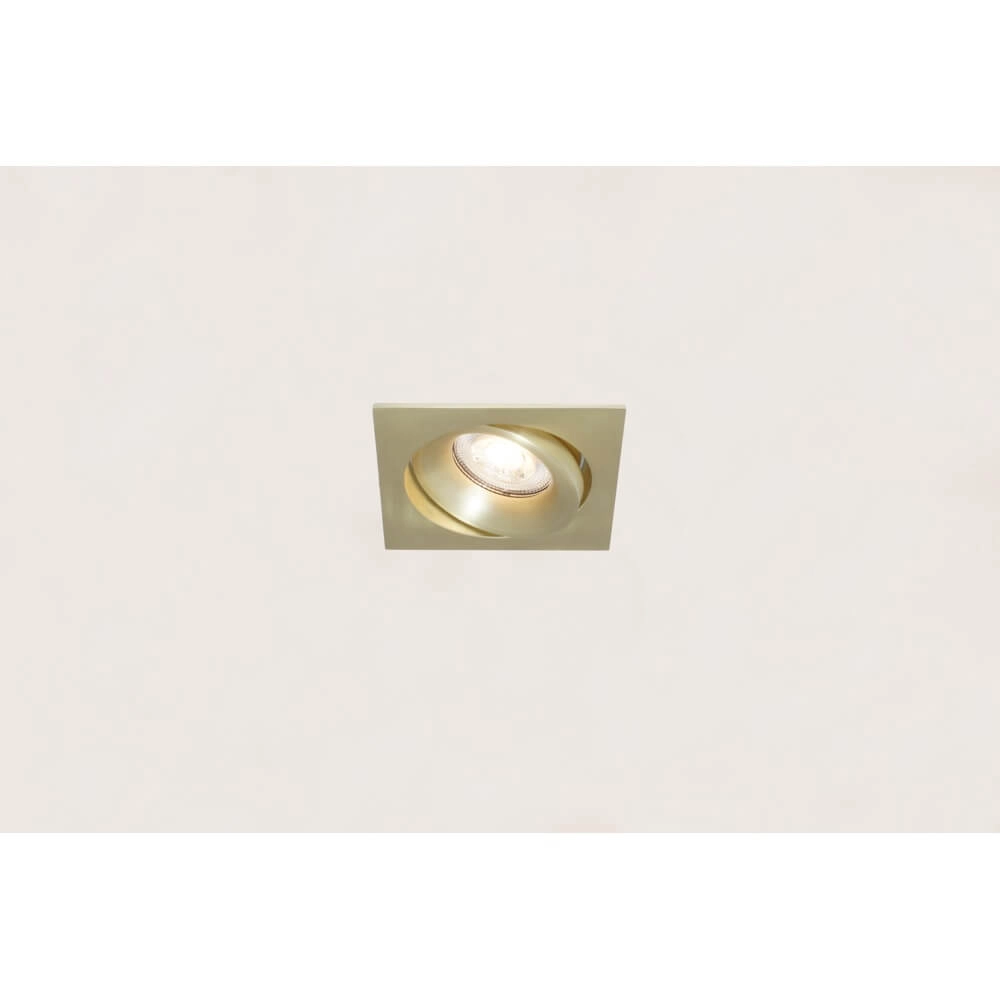 Square recessed spotlight Alice matte gold Artdelight 8720701100404