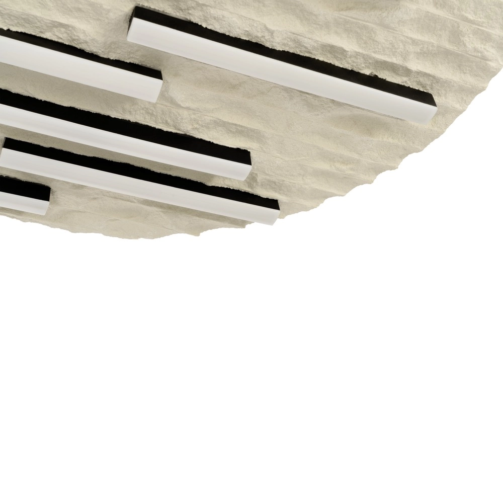 Ceiling lamp Campomarino sand brown Ø 38cm