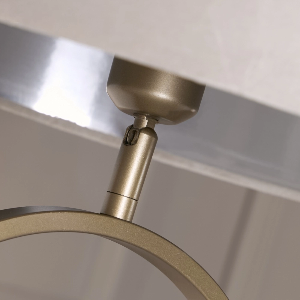 Floor lamp Modish bronze with taupe shade Searchlight 5053423307664