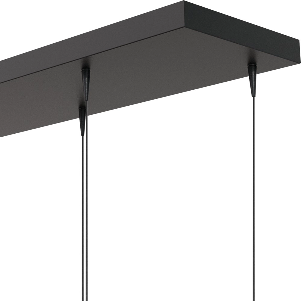 8-light pendant lamp Talana 130 x 25cm black Ø 6cm DTW Masterlight 8718121389172