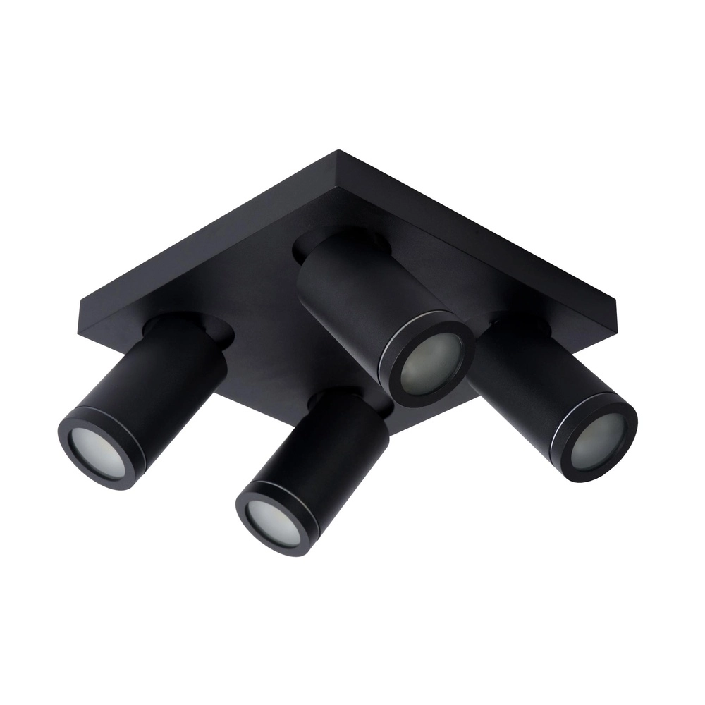 Ceiling spotlight Taylor IP44 4-light black