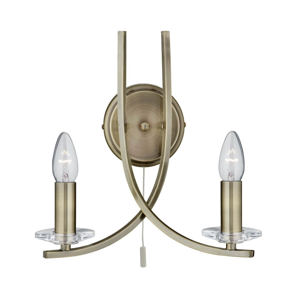 Brass wall lamp Ascona