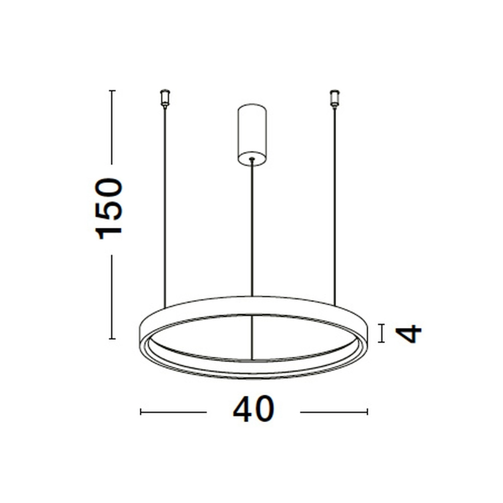 Round pendant lamp Perrine gold Ø 40cm Lyora 5212017438409