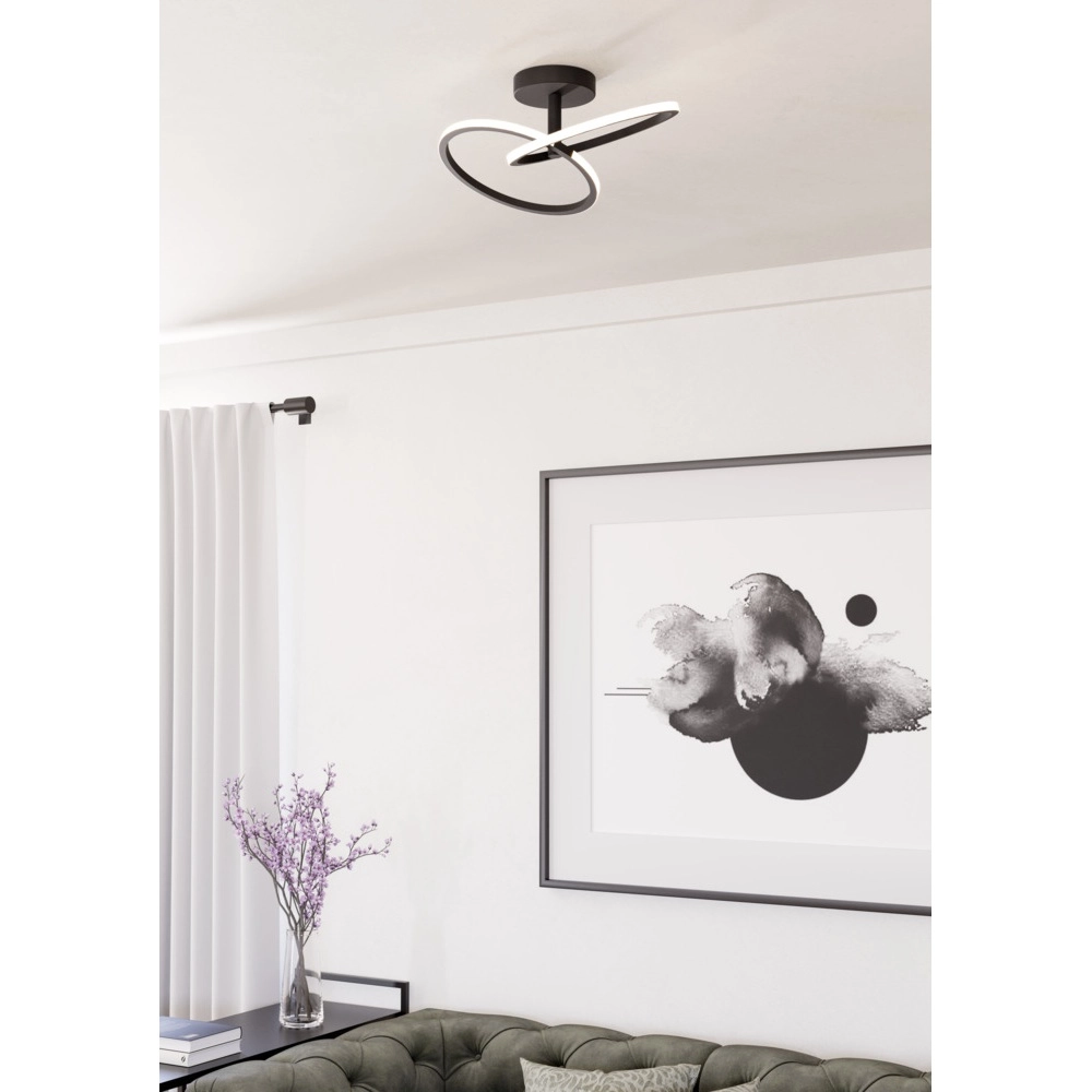 Ceiling lamp Congiunti black Eglo 9008606357130