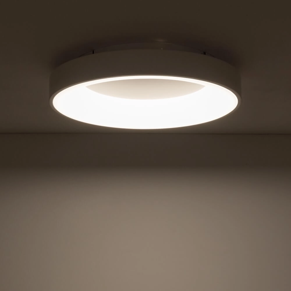 Round ceiling lamp Nikki Round white Ø 48cm Lyora 5903139112017