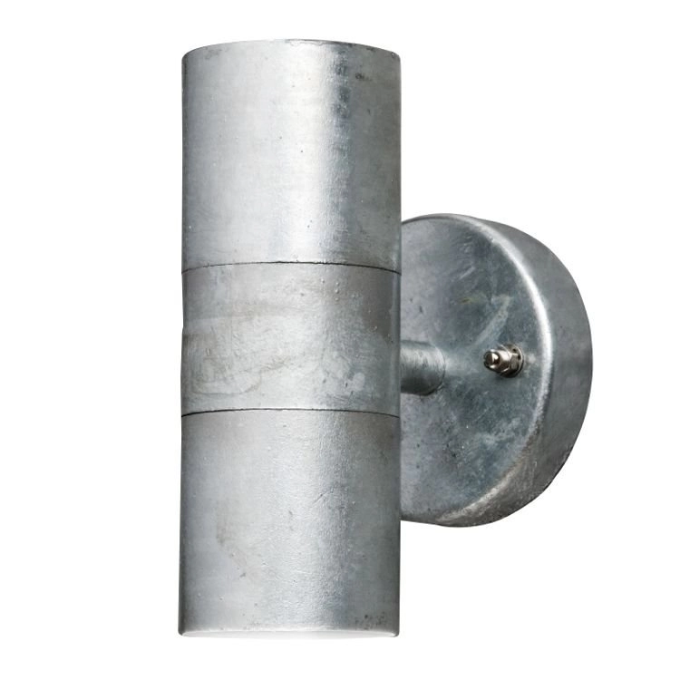 Wall spotlight Modena Up - Down 2-light 17cm zinc grey