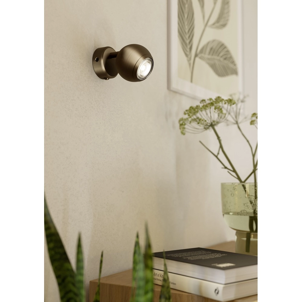 Design wall lamp Bimeda 1 Dark Bronze Eglo 9008606391134