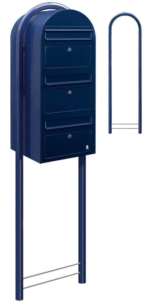 Mailbox Trio 5003 Dark blue Bobi 6417237015099
