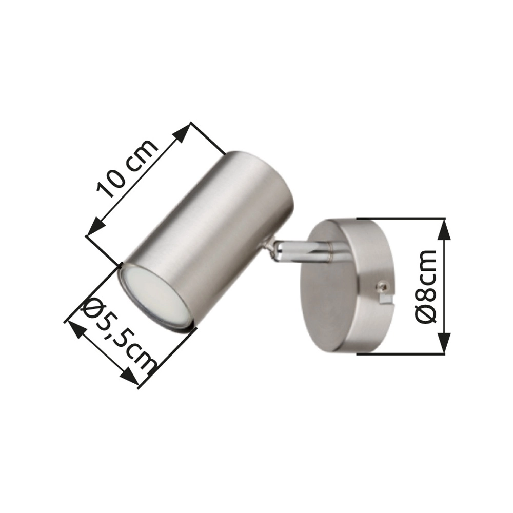 Wall lamp Allvi nickel Globo 9007371454761