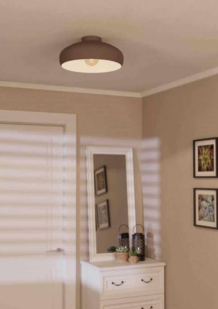Mocha ceiling lamp Mogano Ø 40cm Eglo 9008606235315