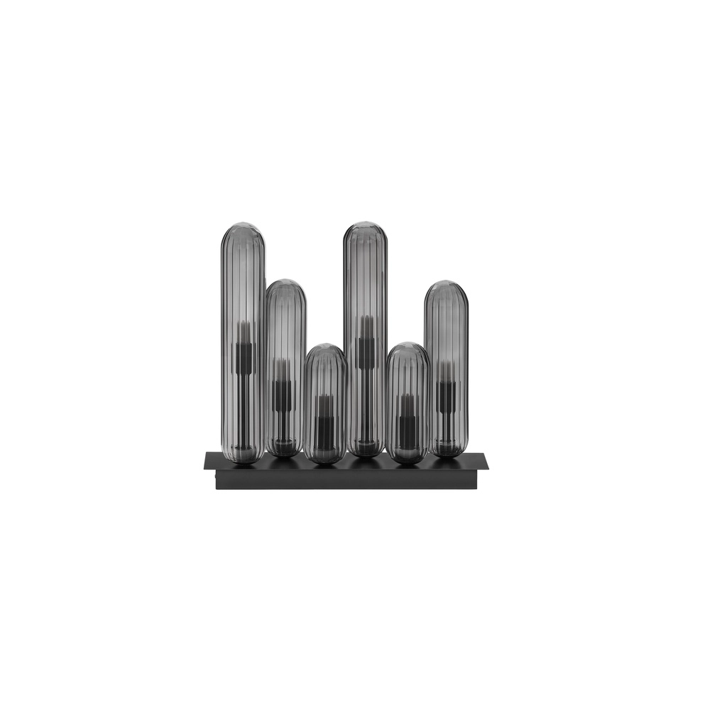 Design ceiling lamp Gustave black 6-lights Lyora 5212017443328