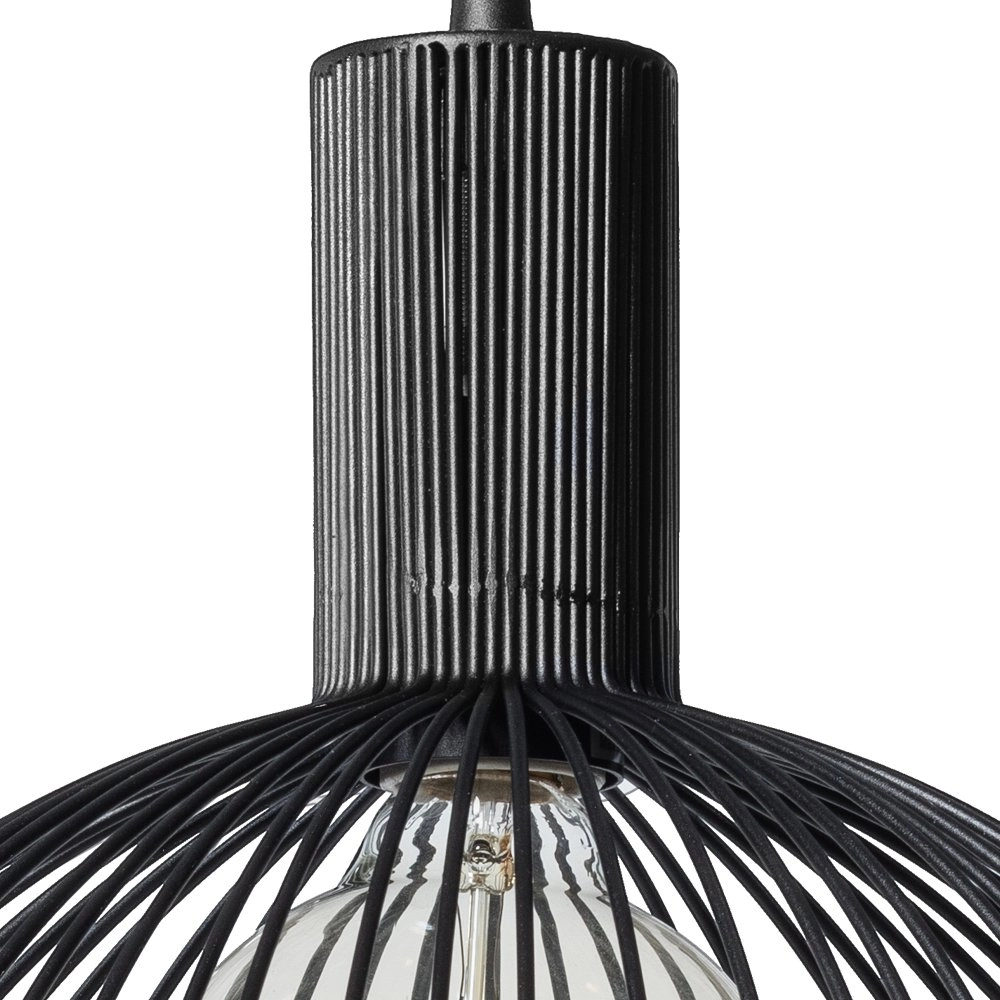 Black pendant lamp Wire Ø 40cm ETH 8719075184509