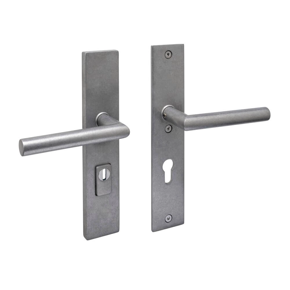 Straight rear door fittings Aurano PC 72mm stainless steel tumbled