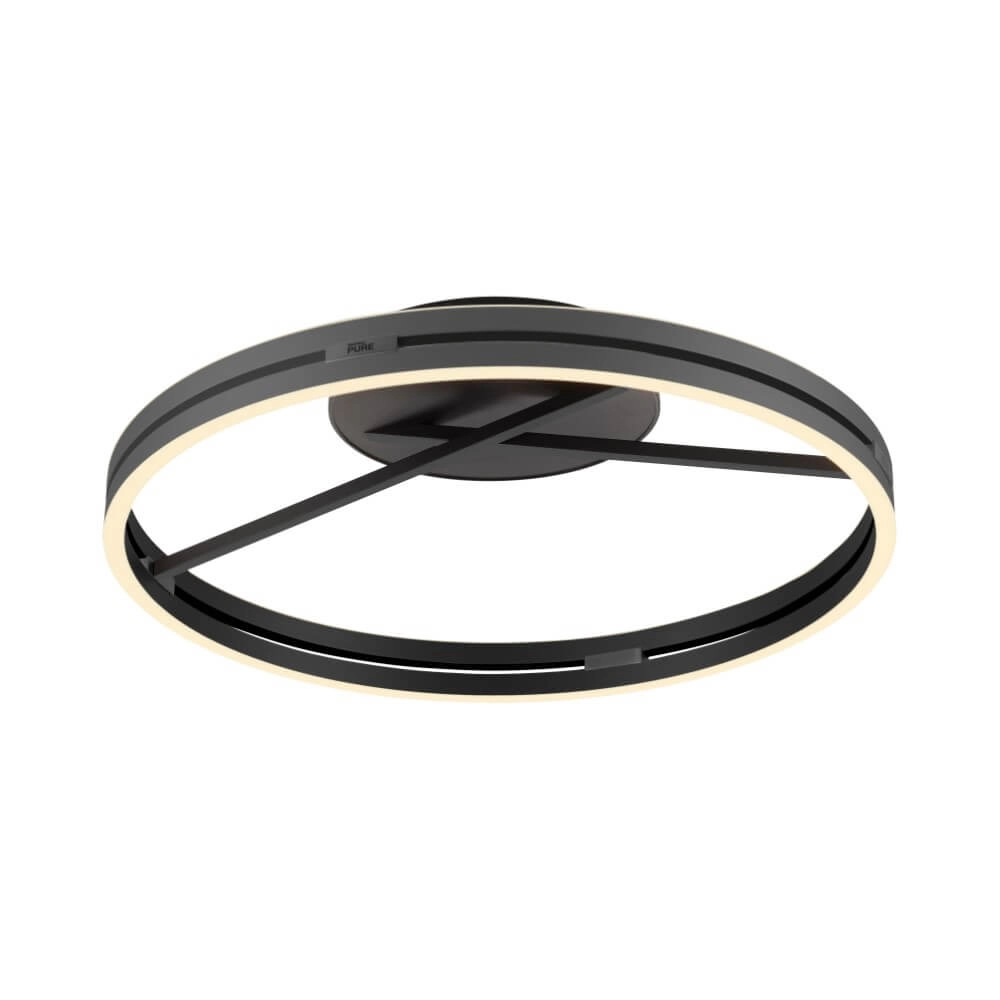 Round ceiling lamp Pure Loop gray